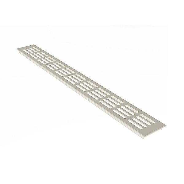 MS Beschläge Stegblech 60 x 200 mm Weiß RAL9010 Aluminium Lüftungsgitter günstig online kaufen