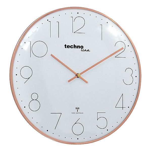 technoline Funkwanduhr WT 8235 (mit Metallrahmen) günstig online kaufen