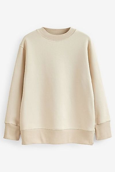 Next Longsweatshirt Angerautes Relaxed Fit Oversized-Sweatshirt (1-tlg) günstig online kaufen
