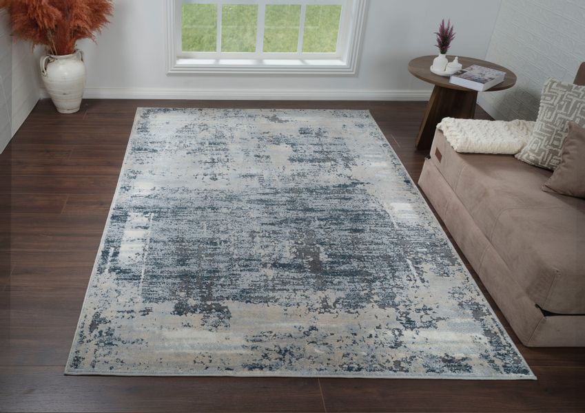 my home Teppich "Hamsa" rechteckig 9 mm Höhe dezenter Glanz, Schrumpf-Garn- günstig online kaufen