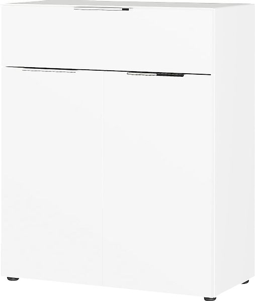 GERMANIA Kombikommode "Oakland mit Glasauflagen,", Breite 83 cm, mit Schubl günstig online kaufen