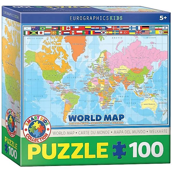 EUROGRAPHICS Puzzle Weltkarte (Puzzle), 199 Puzzleteile günstig online kaufen