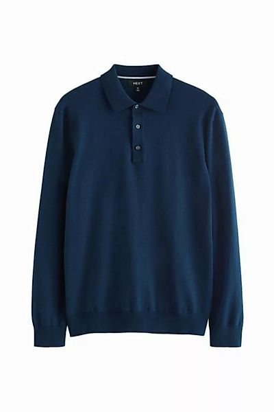 Next Langarm-Poloshirt Langärmeliges Regular Fit Poloshirt aus Strick (1-tl günstig online kaufen