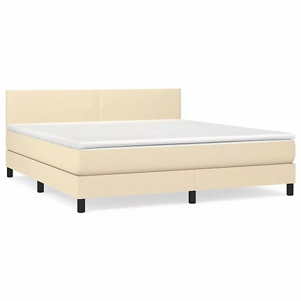 vidaXL Boxspringbett mit Matratze Schwarz 160x200 cm Stoff1397934 günstig online kaufen