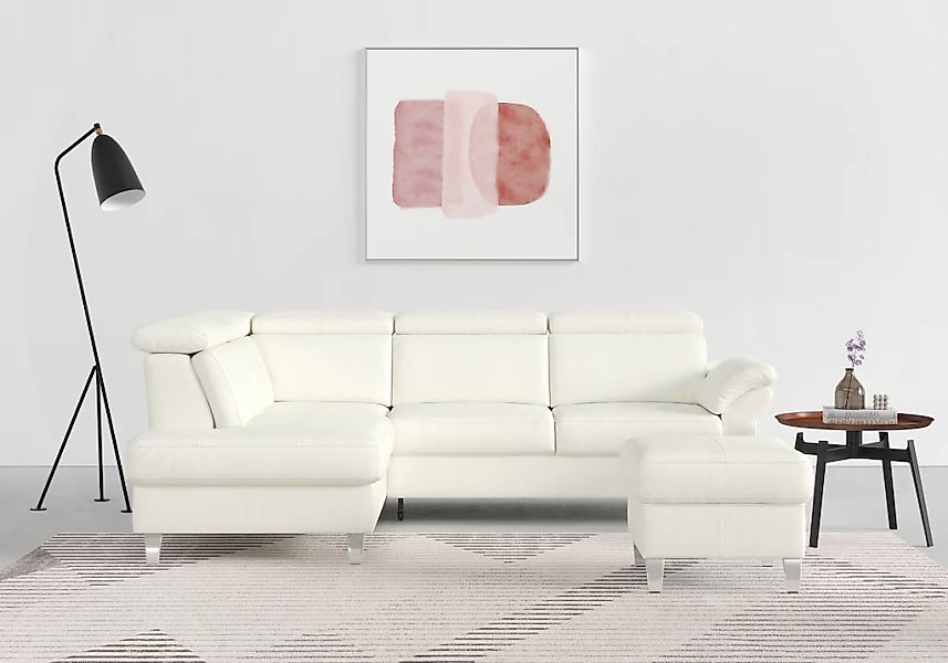 sit&more Ecksofa "Arngast L-Form" inklusive Kopfteilverstellung und Federke günstig online kaufen