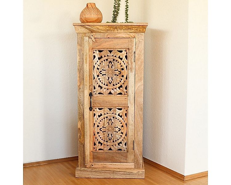 Oriental Galerie Mehrzweckschrank Natur Kommode kleiner Schrank Indien Natu günstig online kaufen