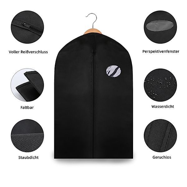 Clanmacy Sitzsack 1-10St. Kleidersack Kleiderhülle Schutzhülle günstig online kaufen