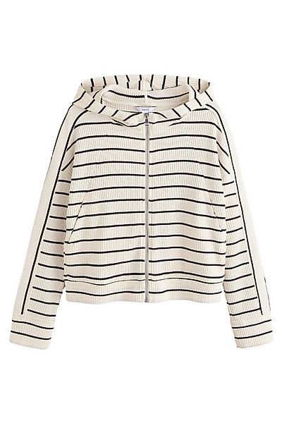 Next Kapuzenpullover Pullover mit Waffelstruktur und Reißverschluss (1-tlg) günstig online kaufen