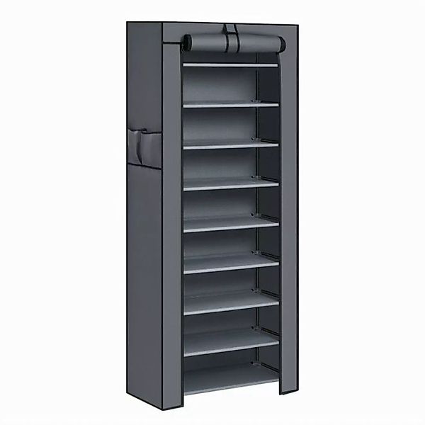 SONGMICS Stoffschrank Schuhschrank mit Ablagen, geräumig, 58x28x160 cm günstig online kaufen