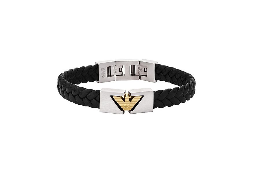 Emporio Armani Armband Schmuck Geschenk Edelstahl PU Armschmuck EAGLE LOGO günstig online kaufen