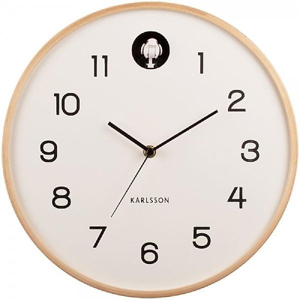 Karlsson Uhr Wanduhr Natural Cuckoo Birch günstig online kaufen