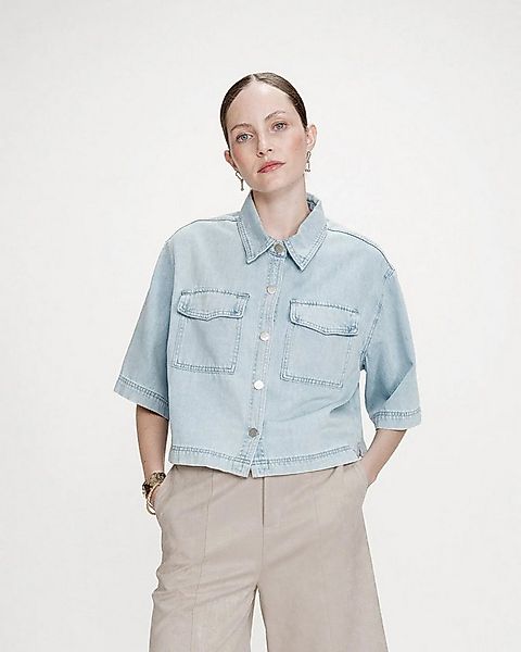 Grace & Mila Jeansbluse JEANS BLUSE OVERSIZE VITA - Kurzarmbluse - Damenblu günstig online kaufen