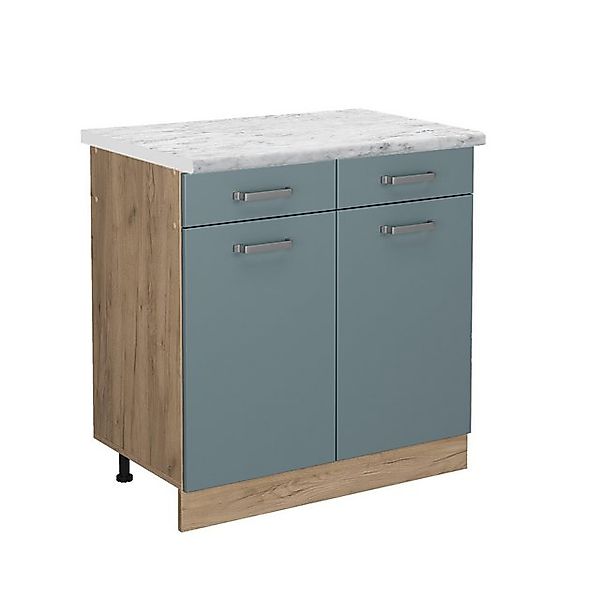 Vicco Küchenunterschrank R-Line Schubladenschrank für die Küche Blau-Grau 8 günstig online kaufen