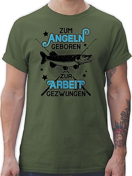 Shirtracer T-Shirt Zum Angeln geboren - günstig online kaufen