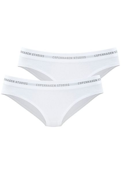 Copenhagen Studios Bikinislip mit softem Logobund (2er-Pack) aus gerippter günstig online kaufen