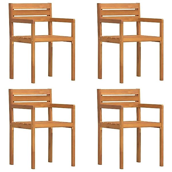 vidaXL Gartenstühle 4 Stk 50x53x80 cm Massivholz Akazie 4108139 günstig online kaufen