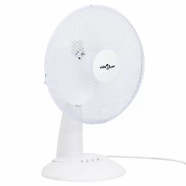 Tischventilator 3 Geschwindigkeiten 30 Cm 40 W Weiß günstig online kaufen