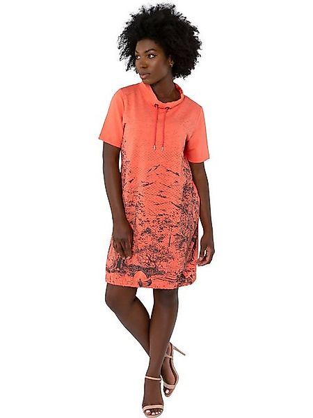 Gio Milano Sweatkleid G30-5100, mit Landschaftsdruck und Strassbesatz Stehk günstig online kaufen