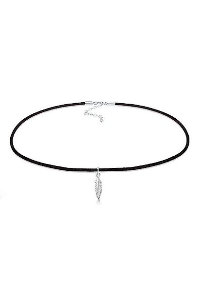Elli Choker Halskette Choker Feder Anhänger 925 Sterling Silber günstig online kaufen