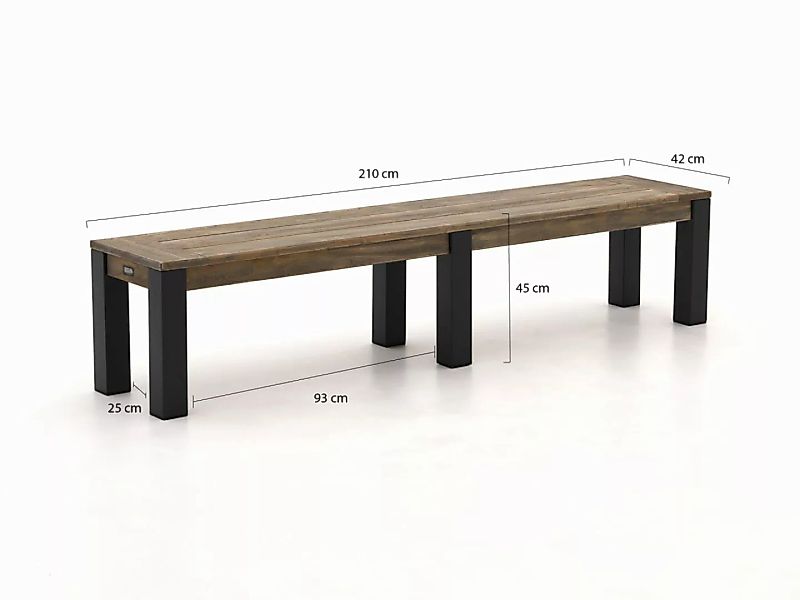 ROUGH-X Picknickbank 210x42x45 cm günstig online kaufen