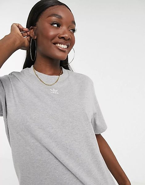 adidas Originals – Basic-T-Shirt in Grau günstig online kaufen