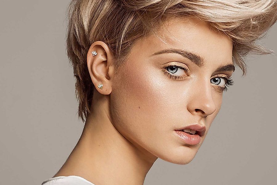 PIERCINGLINE Single-Ohrstecker Titan Ohrpiercing mit Innengewinde günstig online kaufen