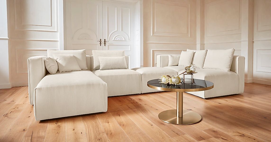 Home affaire Wohnlandschaft "Comfine U-Form", zusammengesetzt aus Modulen, günstig online kaufen