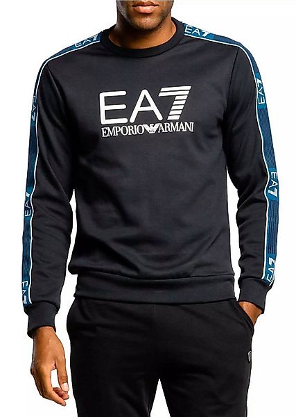 Emporio Armani Sweatshirt EA7 Tennis Club Tape Retro Pullover Elastische St günstig online kaufen