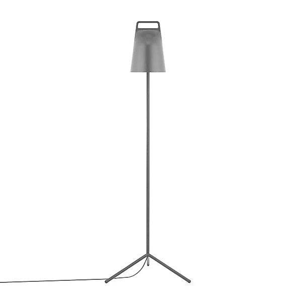 Normann Copenhagen - Stage LED Stehleuchte - grau/H x B x T: 122 x 41 x 36c günstig online kaufen