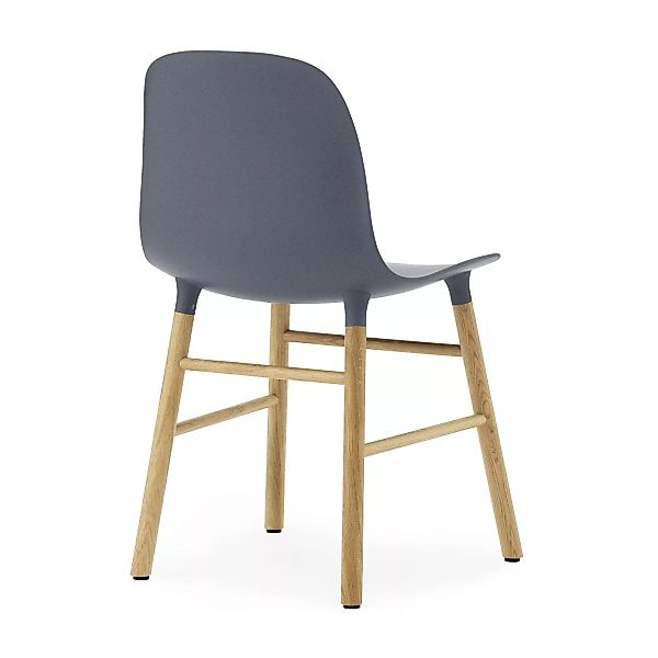 Normann Copenhagen - Form Stuhl Gestell Eiche - blau/Gestell Eiche natur/48 günstig online kaufen