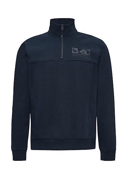 s.Oliver Sweatshirt Sweatshirt mit Troyer-Kragen und seitlichen Eingrifftas günstig online kaufen