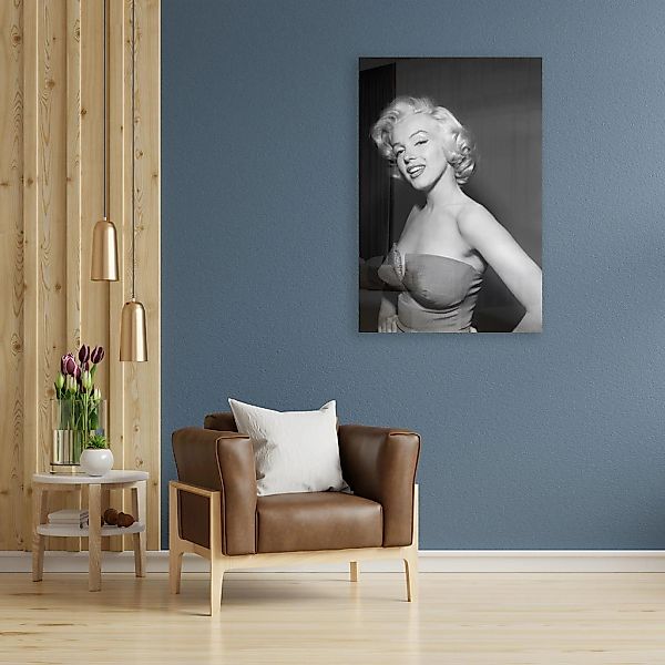 queence Acrylglasbild "Marilyn Monroe", Schwarz-Weiß-Frau-Stars-Portrait-Fo günstig online kaufen