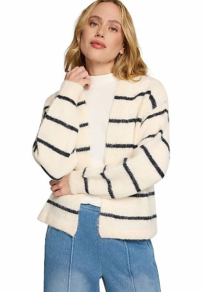 Zero Strickjacke "Damen mit Streifen offener Style" 1 tlg. Plain/ohne Detai günstig online kaufen
