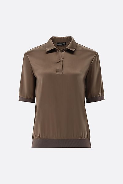Poloshirt aus Seidensatin günstig online kaufen