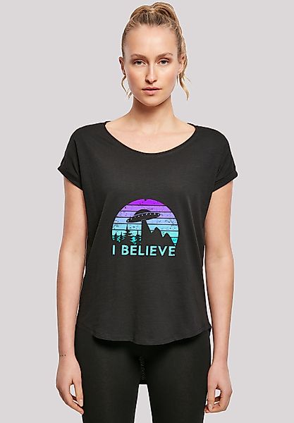 F4NT4STIC T-Shirt "I BELIEVE UFO Alien Spacecraft Retro", Premium Qualität günstig online kaufen