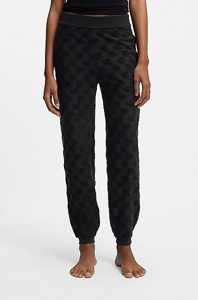 HUGO Jogginghose TERRYMONOGRAM aus Baumwoll-Mix mit Allover-Logo-Muster, el günstig online kaufen