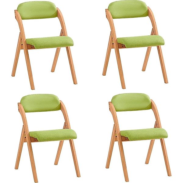 SoBuy 4er Set Esszimmerstuhl Klappstuhl Küchenstuhl Polsterstuhl mit Lehne günstig online kaufen