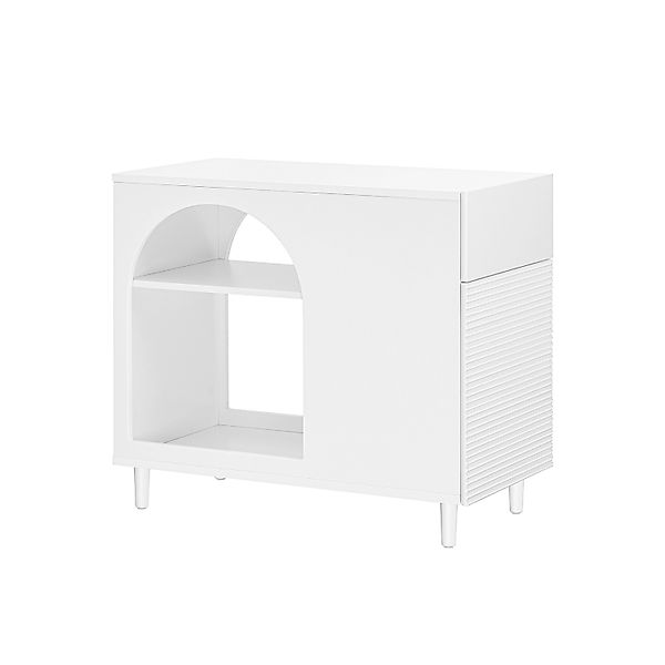 SoBuy Beistelltisch Druckertisch Couchtisch Aktenschrank mit Fächern FBT135 günstig online kaufen