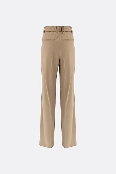 Hose mit weitem Bein und mittelhohem Bund günstig online kaufen