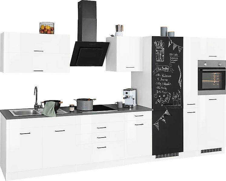 KOCHSTATION Küchenzeile »KS-Trier«, mit E-Geräten, Breite 380 cm günstig online kaufen