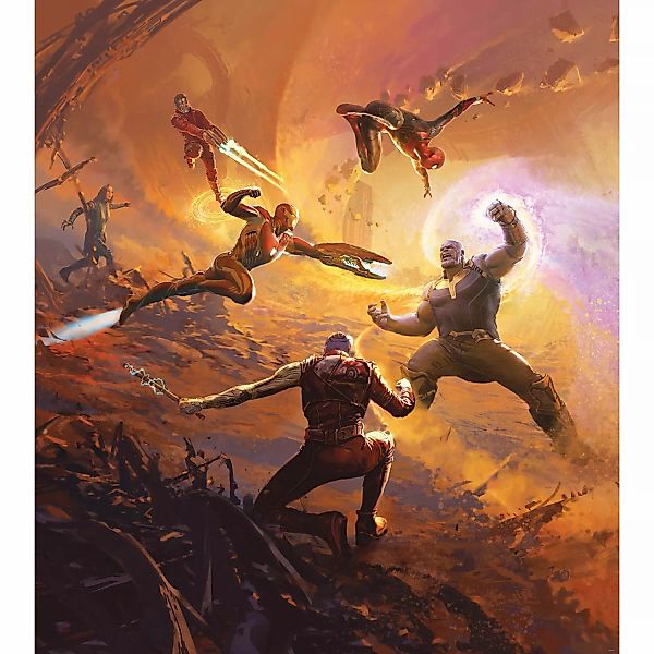 Komar Vliesfototapete Avengers Epic Battle Titan 250 cm x 280 cm günstig online kaufen
