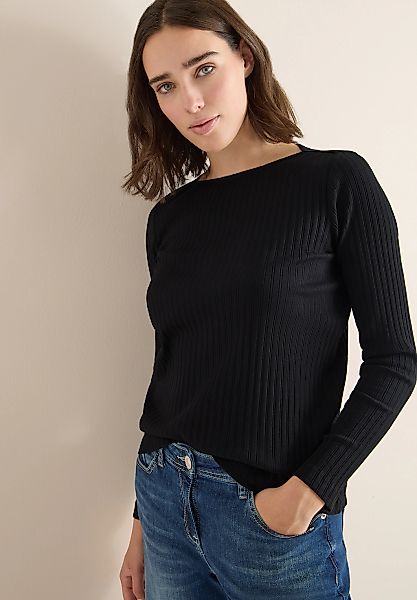 Cecil Langarmshirt mit Ripp-Struktur günstig online kaufen