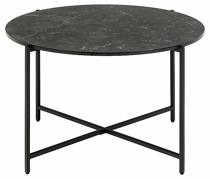 ACTONA GROUP Couchtisch "Lamoine", Rund, Izmir matt schwarz, rau Melamin, Ø günstig online kaufen