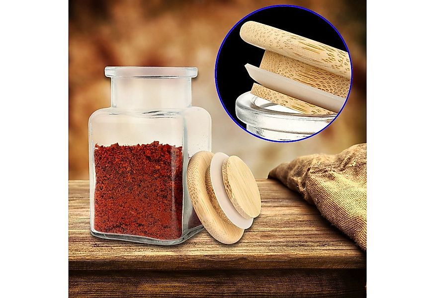 Schramm Gewürzbehälter Schramm® Gewürzgläser 150 ml quadratisch 5,5 x 5,5 x günstig online kaufen