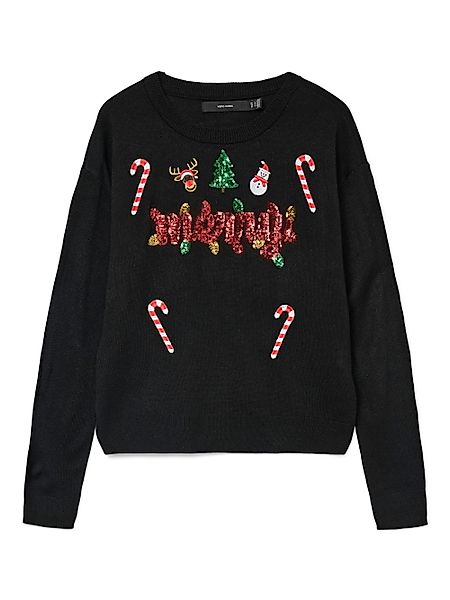 Vero Moda Weihnachtspullover VMGLITTER LS O-NECK günstig online kaufen