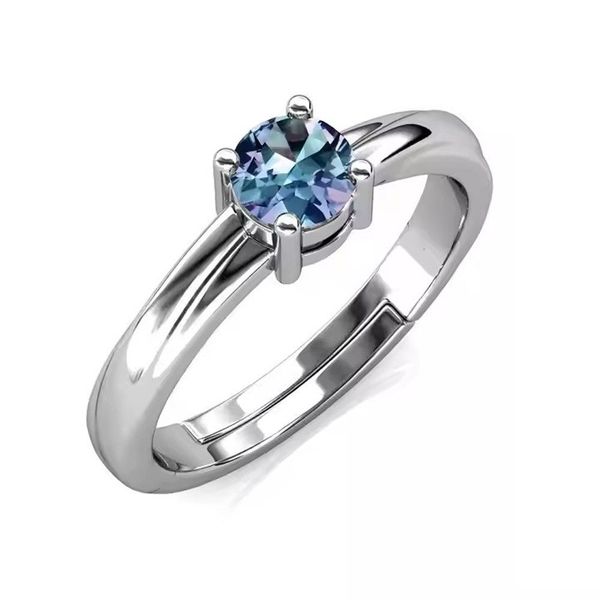 Runde Perlé Silberring Minimalistischer verstellbarer Ring günstig online kaufen