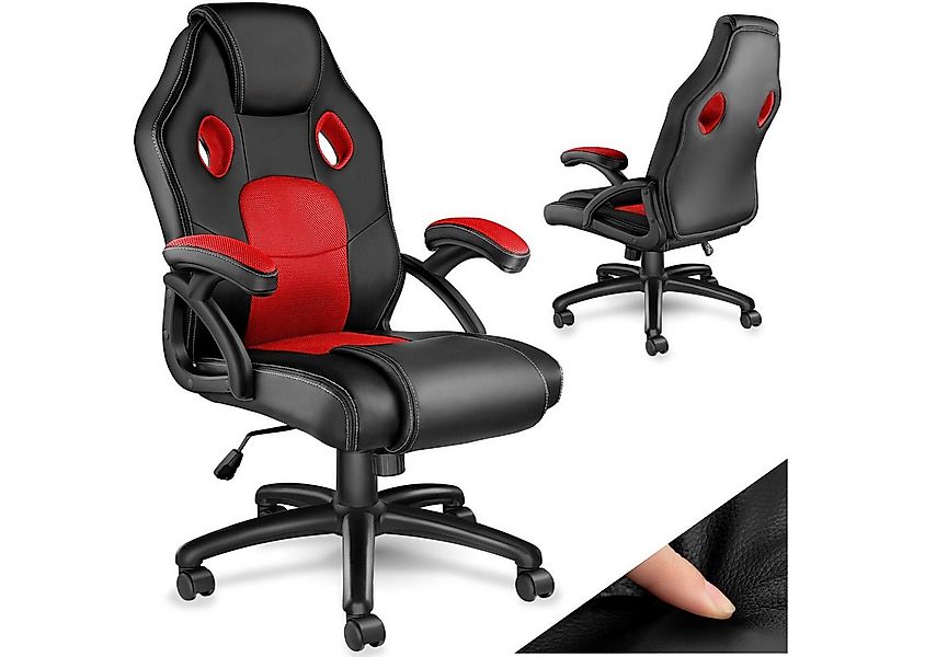 tectake Gaming-Stuhl Bürostuhl (Set, 1 St), Textileinlagen gegen Schwitzen günstig online kaufen
