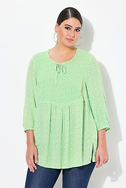 Ulla Popken Tunika Bluse A-Linie Smok-Einsatz günstig online kaufen