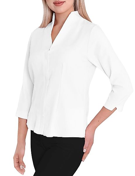 HEVENTON Klassische Bluse 3/4-Ärmel, Business-Bluse mit günstig online kaufen