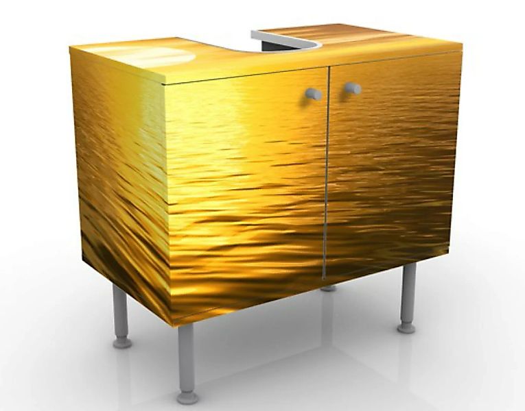 Waschbeckenunterschrank Kunstdruck Golden Sunrise günstig online kaufen
